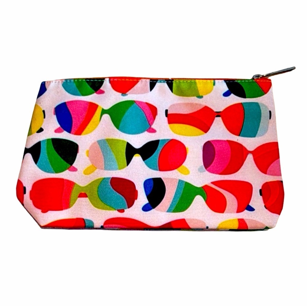 Clinique Sunglasses Print Cosmetic Pouch | Multicolor | NWOT